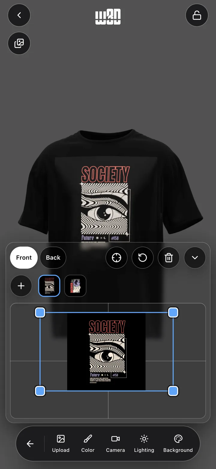w3D artwork editor